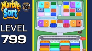 Marble Sort level 799 walkthrough solution