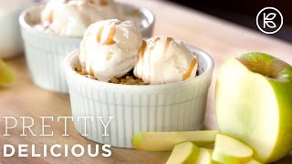 Salted Caramel Apple Crisp | Pretty Delicious