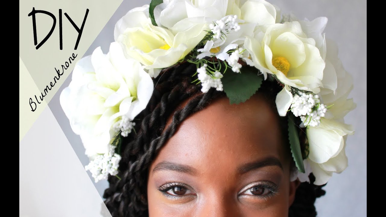 DIY Blumenkrone SUPER EASY I Blumen Haarschmuck I Blumen Haarreif