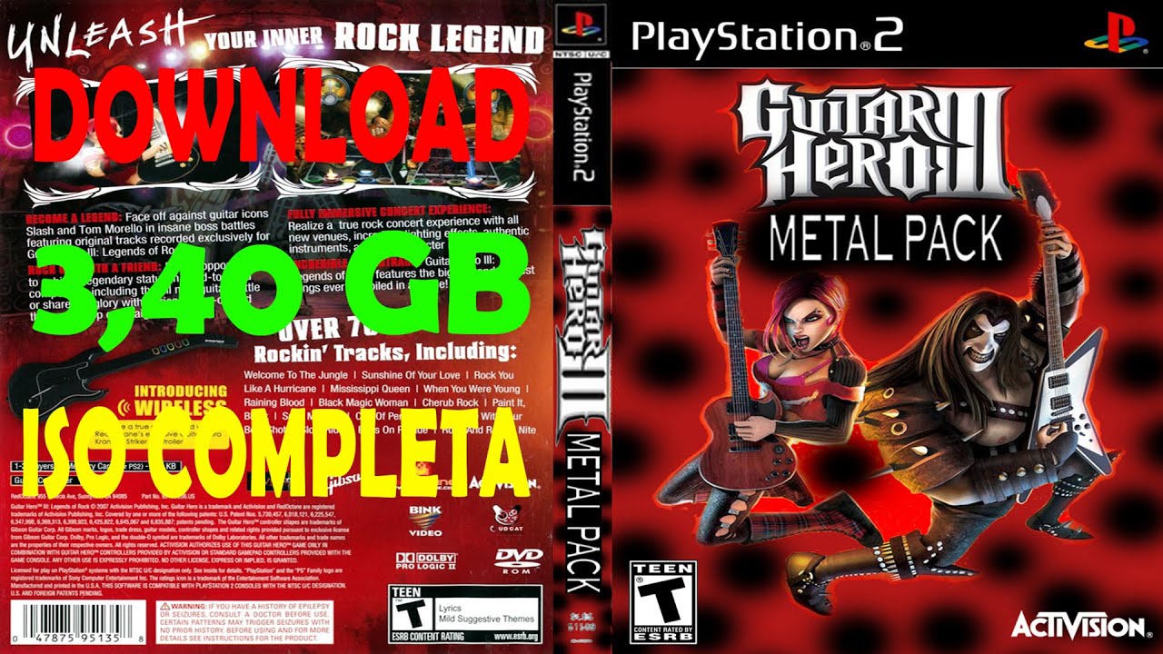 Guitar Hero III: Legends of Rock Bundle CIB (Sony PlayStation 2, 2007) No Dongle 47875951198