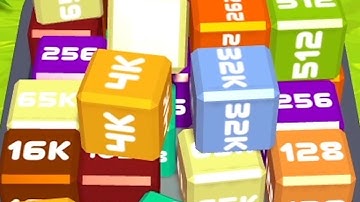 Merge Cube 2048 3D - ASMR Gameplay (Cubes Math, Level Up NumberBlocks Jelly Balls) Inka Kubes