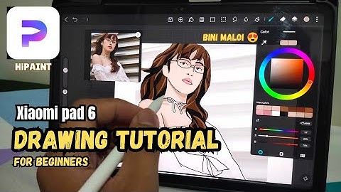 Drawing Tutorial For Beginners Using HiPaint 😍| Xiaomi Pad 6 🔥