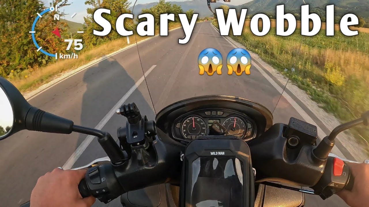 Motorcycle started SHAKING at high speed DANGEROUS WOBBLE 😱 YouTube