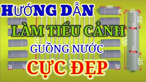 Làm tiểu cảnh guồng nước tập 2//instructions for making miniature waterwheels episode 2