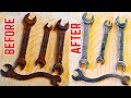 Rusty tools restoration before and after Rusty tools restoration before and after