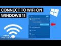 HOW TO CONNECT to WIFI on WINDOWS 10/11
