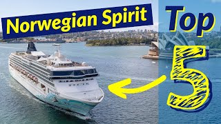 Top 5 BEST Things on Norwegian Spirit cruise ship REVEALED!