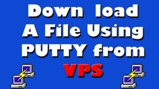 Download a file using Putty
