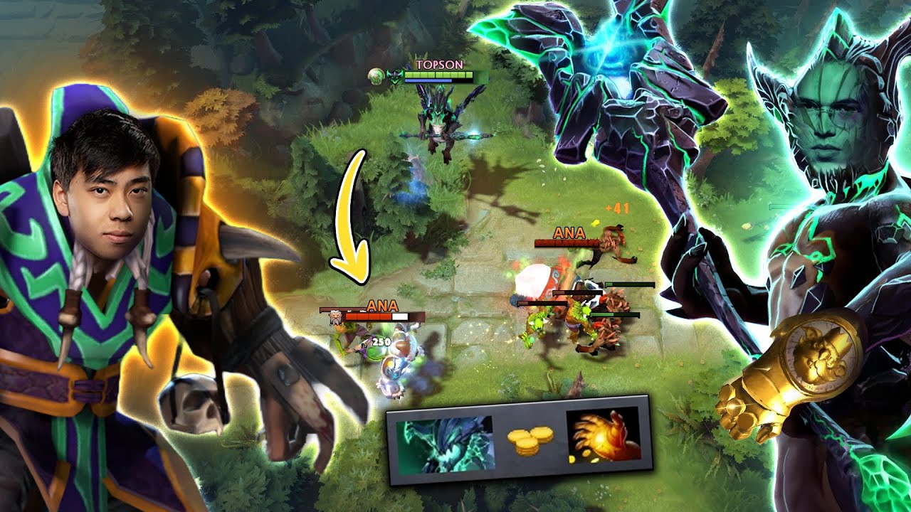 How Topson plays OD against Ana Lone Druid 🐻
