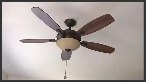 How to assemble & install a ceiling fan with light kit