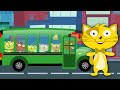 Cats Wheels On The Bus For Children | Kids Songs For Babies