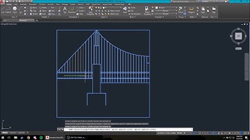 building a bridge in AUTOCAD