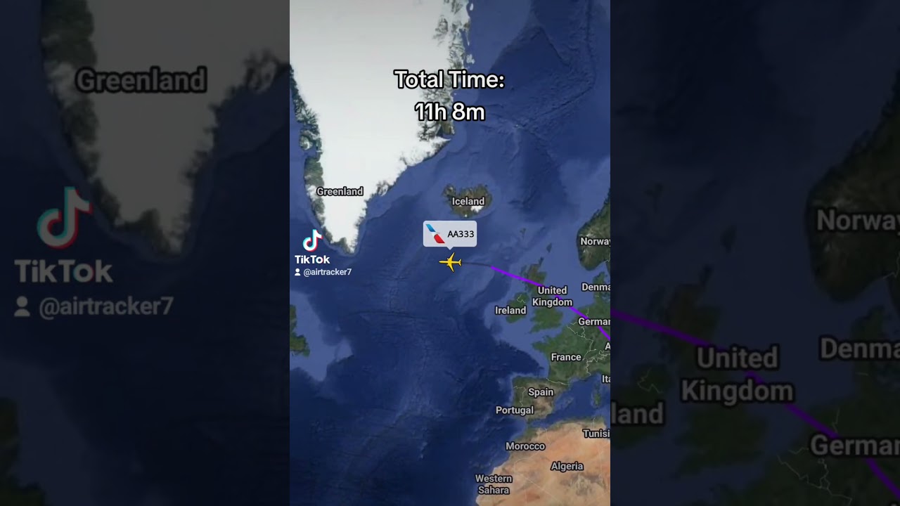 An amazing flight from Greece (Athens) to New York through the Atlantic Ocean!