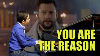 Calum Scott You Are The Reason Piano Cover with Lyrics | Cole Lam 13 Years Old