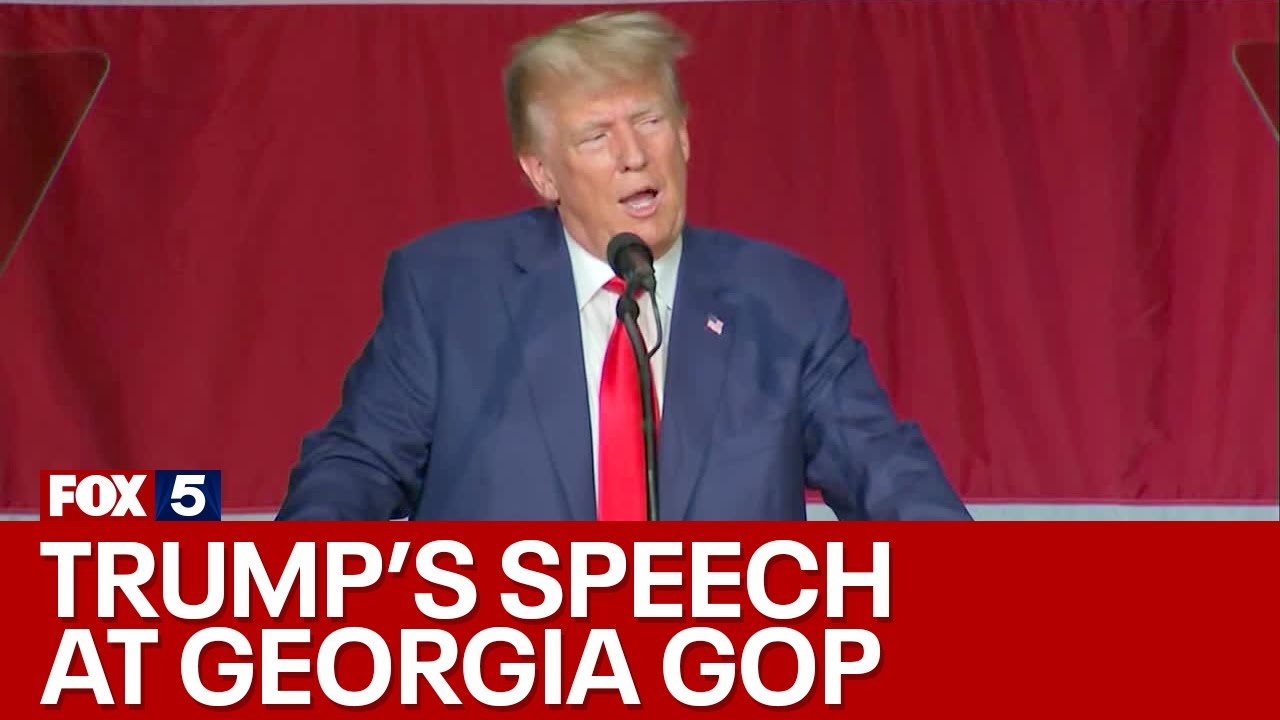 Former President Donald Trump at Georgia GOP Convention