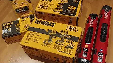 unboxing new DEWALT® Drill, Impact Driver, and Impact Wrenches
