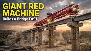 🤯 How This GIANT RED MACHINE Builds a Bridge in 72 Hours