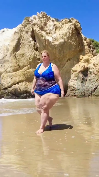 El Matador Beach in Malibu #swimwear #plussizemodel #claudiafloraunce