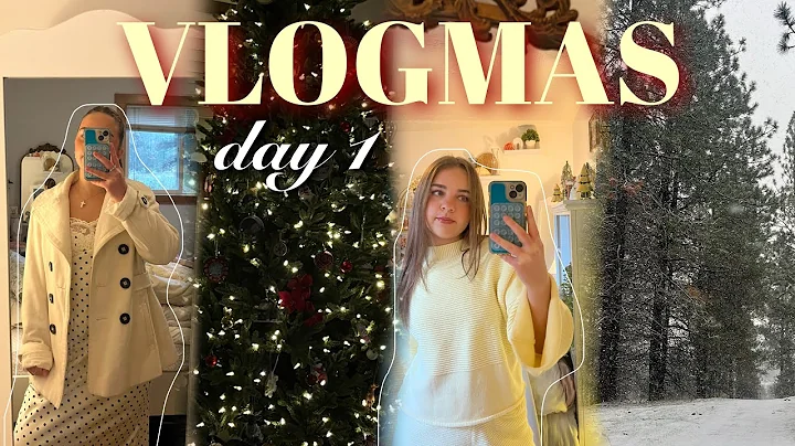 VLOGMAS DAY ONE! | getting into the Christmas spirit, decorating, & friends!🎄✨