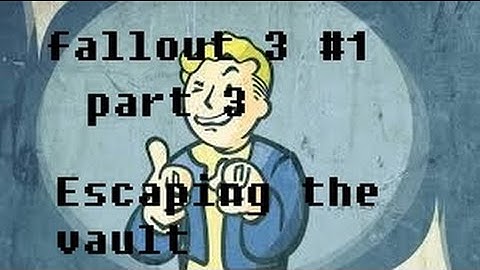 Escaping the vault !!! fallout 3 ep:1 part 3 (the intro)
