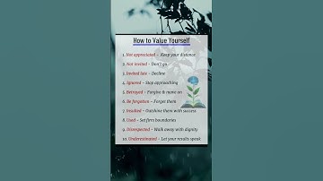 how to Value Yourself #tricks #psychology #shortvideo #shorts #shortviral