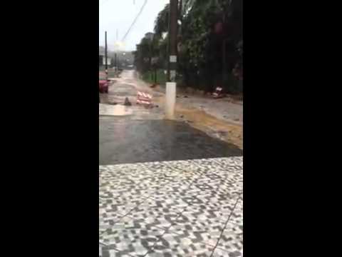 Caieiras alagada -Av. Marcelino Bressiane