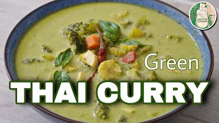 Green Thai Curry Recipe | Most delicious Thai Curry No Onion No Garlic Recipe | Sattvik Kitchen