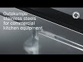 Hygienic, durable and sustainable stainless steel for commercial kitchens
