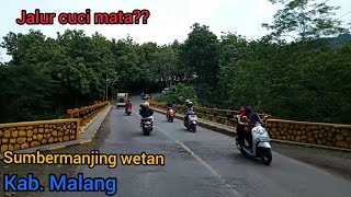 sumbermanjing wetan malang ,rute gondang legi ke arah sumawe  malang jatim