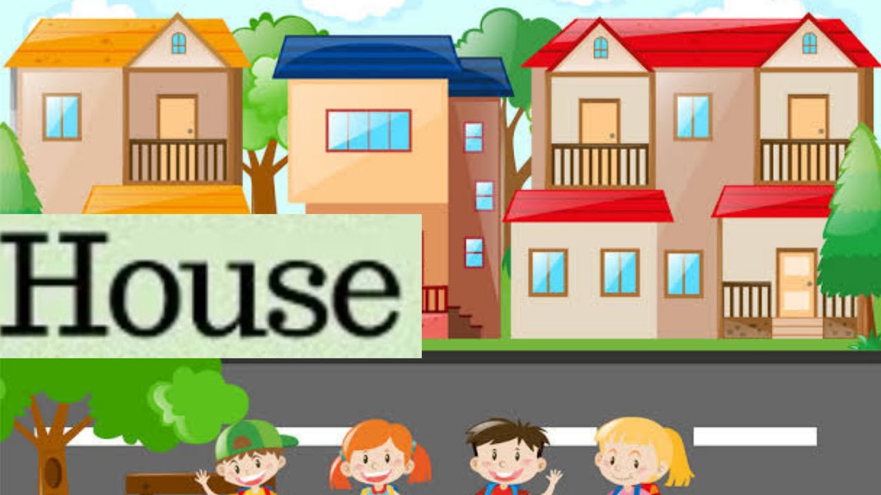 ( House vocabulary) parts of the house ,House objects and furniture ...