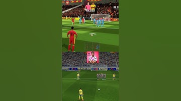 Cristiano Ronaldo Free Kick Shoot 👀☠️ Dls 25 Vs Efootball 2025 #shorts #efootball2025 #dls25