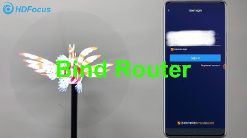 How do Bind the router of 3D hologram fan?