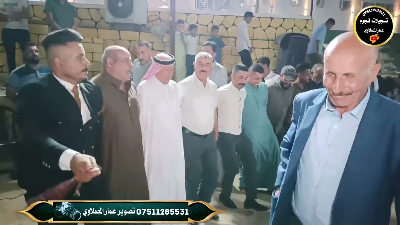 الفنان ياسر الخابوري دبكه زواج سيف الجبوري المايسترو غازي السبعاوي تصوير عمارالمصلاوي07511285531