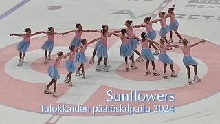 Sunflowers - Tulokkaiden päätöskilpailu 2024 - Muodostelmaluistelu