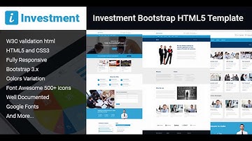 Investment Bootstrap HTML5 Template | Themeforest Website Templates and Themes