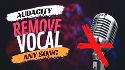 How To Remove Vocal From Any Songs With Audacity  - Durasi: 3:42. 