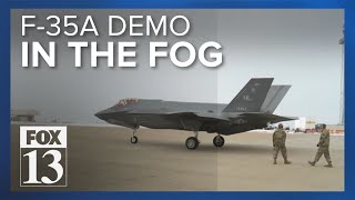 Fog nearly grounds F-35A demonstration at Hill Air Force Base