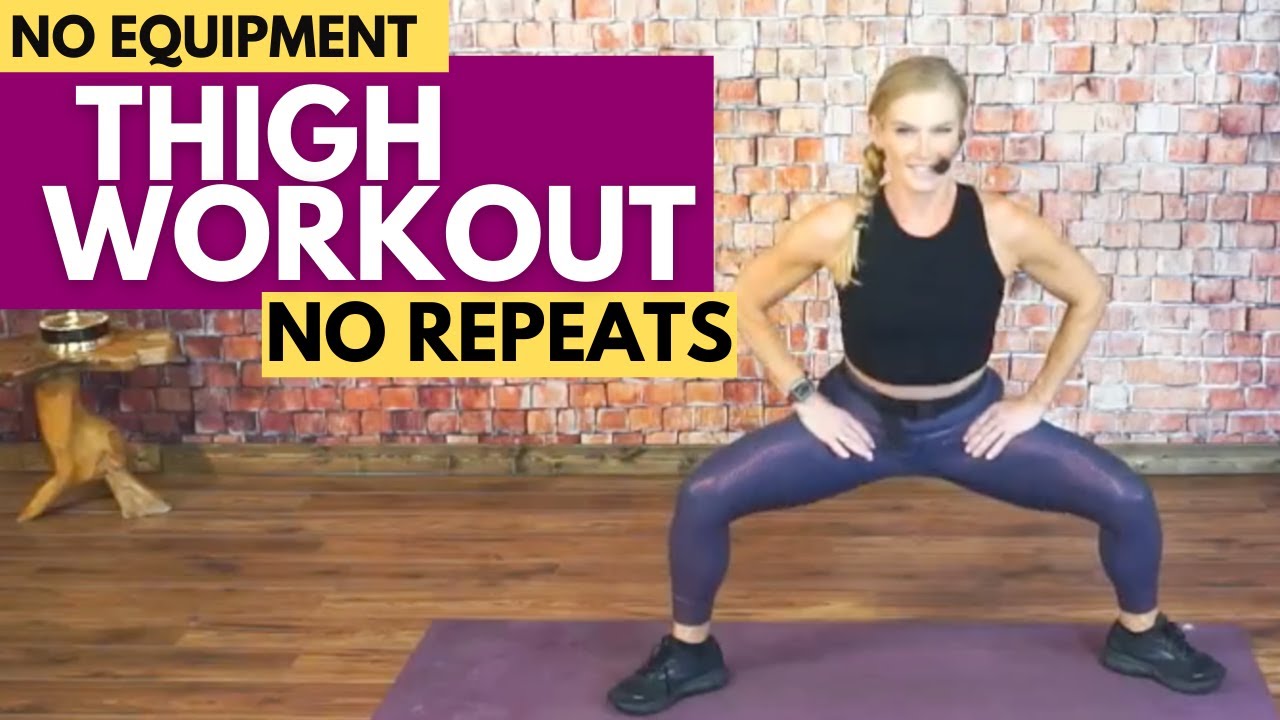 LEG & THIGHS Workout! No equipment No Repeats Beginner Friendly YouTube