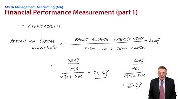 Financial Performance Measurement – Profitability Measures - ACCA Management Accounting (MA)