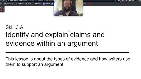 AP Lang Help Video #5: Types of Evidence and How They