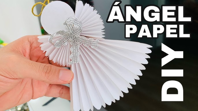 FREE! - Decoración navideña de ángeles con platos de papel- Guía