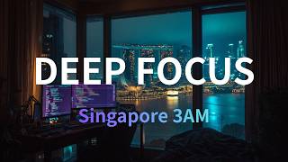 Midnight Terminal - Singapore 3AM Coding Music 🌃 Deep Focus Chillstep for Programming & Deep Work