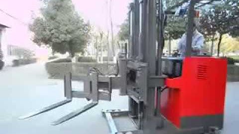 tri lateral electric stacker narrow aisle forklift 1.0t/5.0m #palletstacker #electricstacker