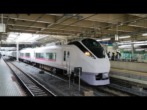E657系ｶﾂK1編成（トップナンバー）が特急ひたち10号品川行きとして上野駅9番線を発車する動画（20231.15）