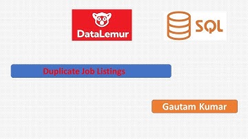 Duplicate Job Listings Linkedin SQL Interview Question | Datalemur | SQL