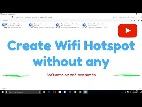 How to create Wifi hotspot (without any software or CMD commands) ᴴᴰ