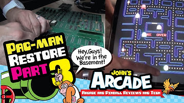 Midway Pac-Man Cabaret Mini Arcade Restore Part 3 How to convert Ms. Pac to Pac Romident Burn Roms