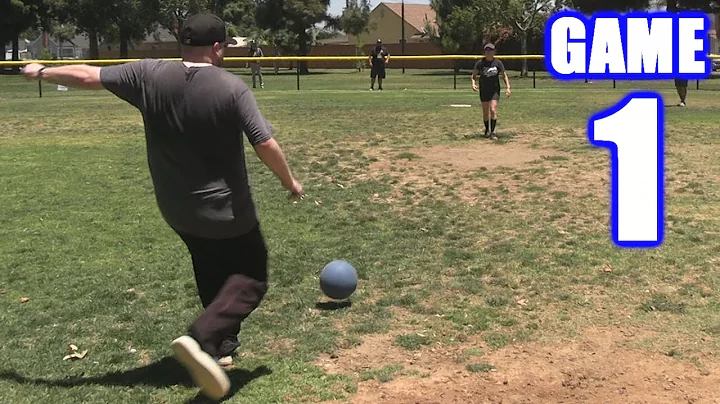 Mitt första kickball hemmalöpning! | Spännande match mellan Team Bobby och Team Benny