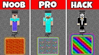 Minecraft Battle: FAMILY ORE MINING CHALLENGE - NOOB vs PRO vs HACKER in Minecraft Animation