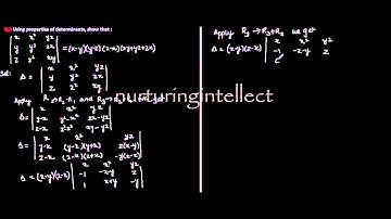 Solution of determinant without expanding / NCERT Ex. 4.2 Question 9